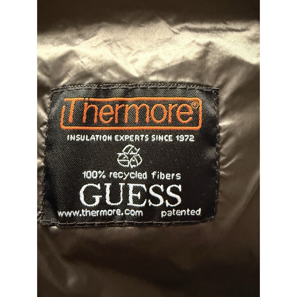 Guess USA Men's Puffer Quilted Jacket Size XL color Grey Full Zip - Picture 9 of 11